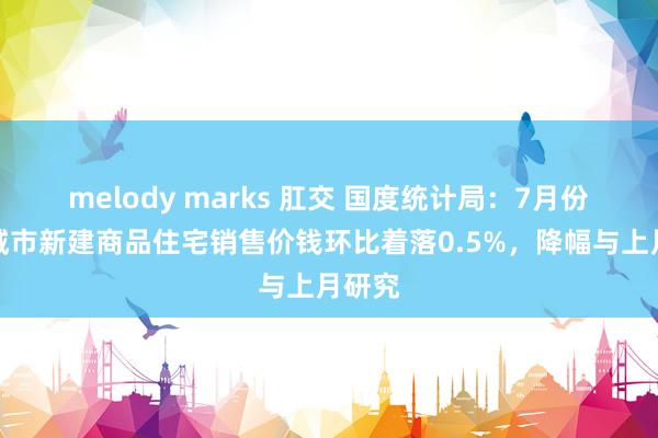 melody marks 肛交 国度统计局：7月份一线城市新建商品住宅销售价钱环比着落0.5%，降幅与上月研究